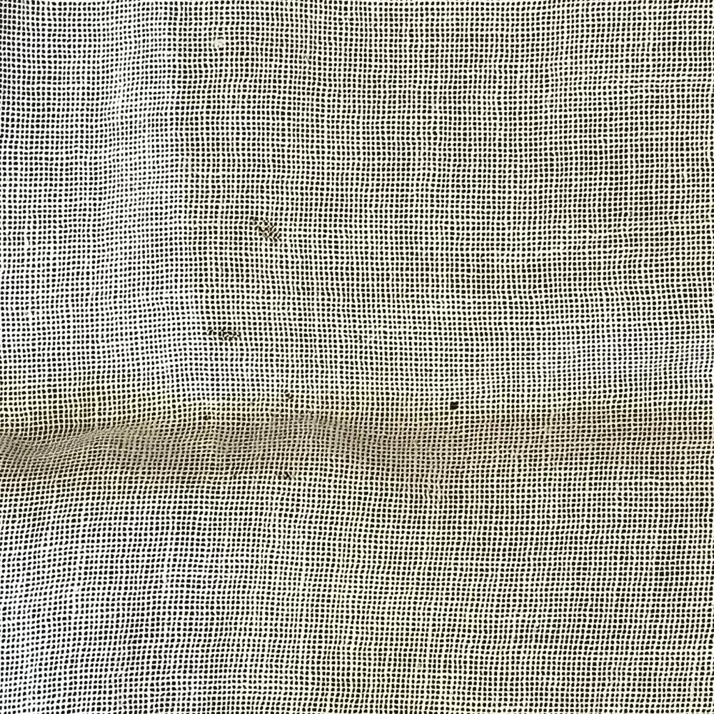 Vintage Linen Table Runner Beige Crochet Edge 53